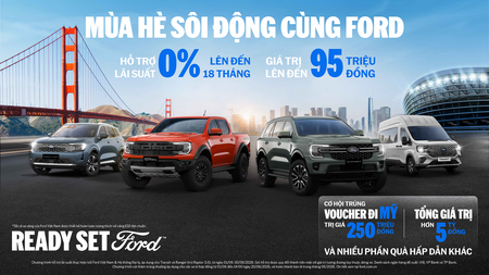 MÙA HÈ SÔI ĐỘNG CÙNG FORD – CƠ HỘI NHẬN CHUYẾN ĐI MỸ TRỊ GIÁ 250 TRIỆU ĐỒNG!