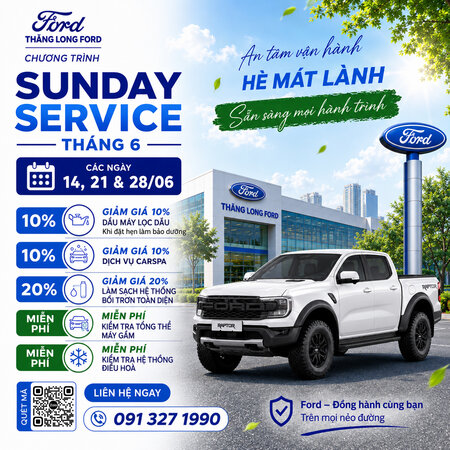 ƯU ĐÃI CHỦ NHẬT THÁNG 6 – AN TÂM VẬN HÀNH, HÈ MÁT LÀNH