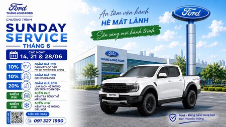 ƯU ĐÃI NGÀY CHỦ NHẬT BẢO DƯỠNG NGAY NHẬN QUÀ LIỀN TAY